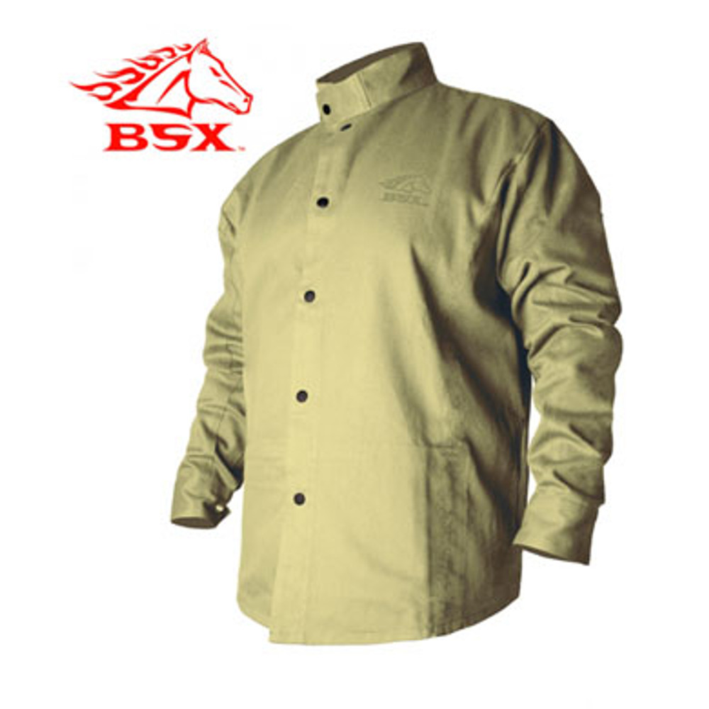 Black Stallion BSX WELDER'S KHAKI Flame Resistant WELDING Jacket 3XL