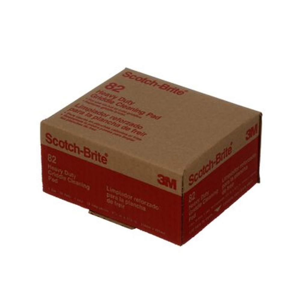 Scotch-Brite Heavy Duty Griddle Pad 82, 4.5 in x 5.5 in, 10/Box, 4
Boxes/Case