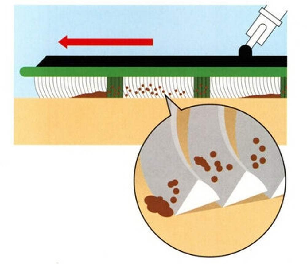 3M Easy Scrub Microfiber Flat Mop, Green, 18 in, 10/Bag, 4 Bags/Case