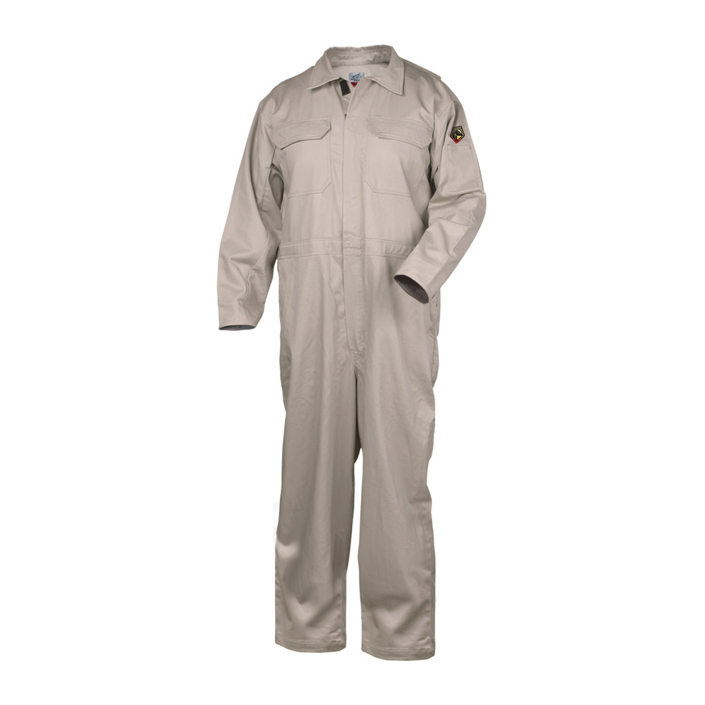 Black Stallion TRUGUARD 300FLAME-RESISTANT COTTON Coveralls Medium | Stone