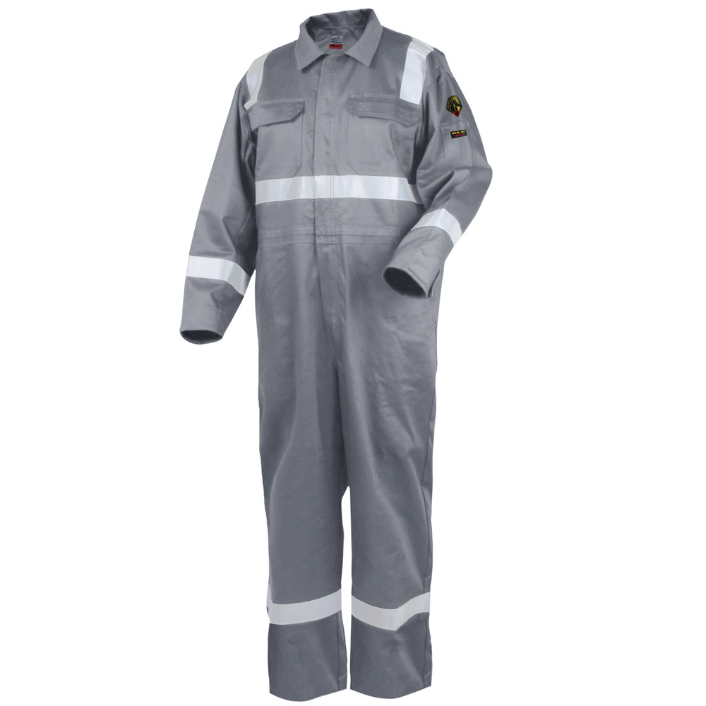 Black Stallion TRUGUARD 300 HI-VIS FLAME-RESISTANT COTTON Coveralls 4XL | Gray