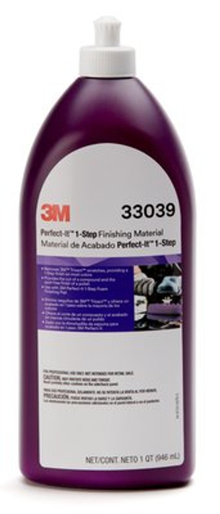 3M Perfect-It 1-Step Finishing Material, PN33039, 32 fl oz