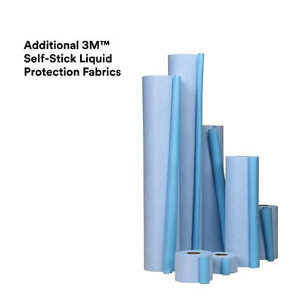 3M Self-Stick Liquid Protection Fabric, 36876, Blue, 4 in x 300 ft per
roll, 6 roll pack, 1 pack per case