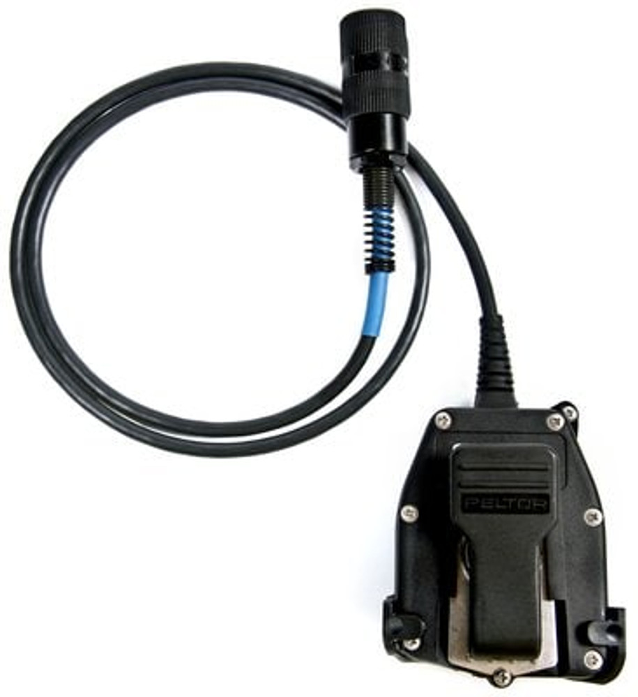 3M PELTOR Push-To-Talk (PTT) Adapter Military Radio FL5601-02, with
6-PIN MIL-C-55116 Connector, 1 EA/Case