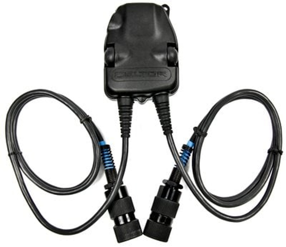 3M PELTOR DUAL Push-To-Talk (PTT) Adapter Military Radios FL5701, with6-PIN MIL-C-55116 Connector, 1 EA/Case 4633