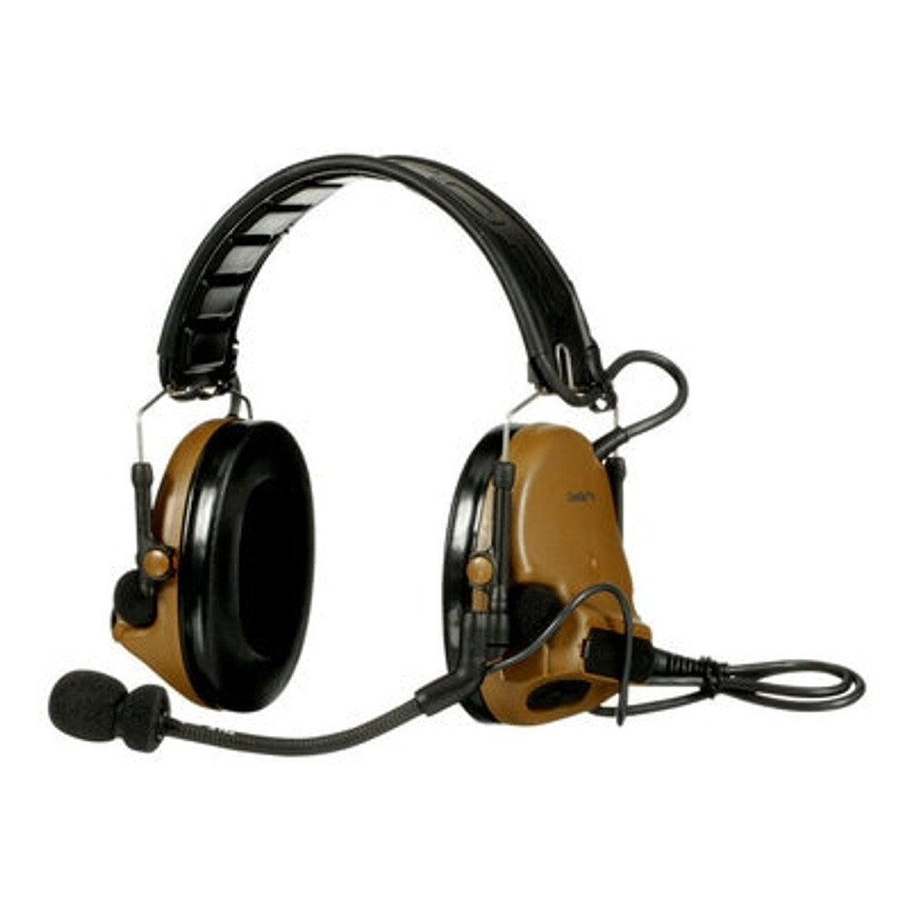 3M PELTOR Com Tac V Headset MT20H682FB-47 CY, Foldable, Single Lead, Standard Dynamic Mic, NATO Wiring, Coyote, 10 each/case 94596 Industrial 3M