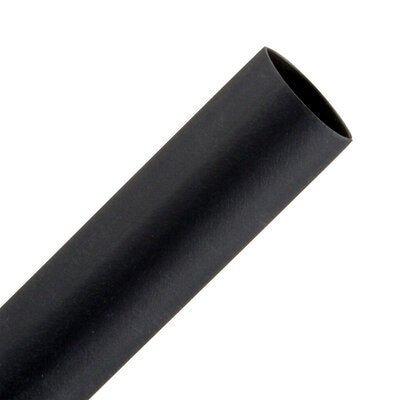 3M Heat Shrink Thin-Wall Tubing, FP-301, black, 3/8 in x 6 in (0.38 cm x 15.24 cm)
