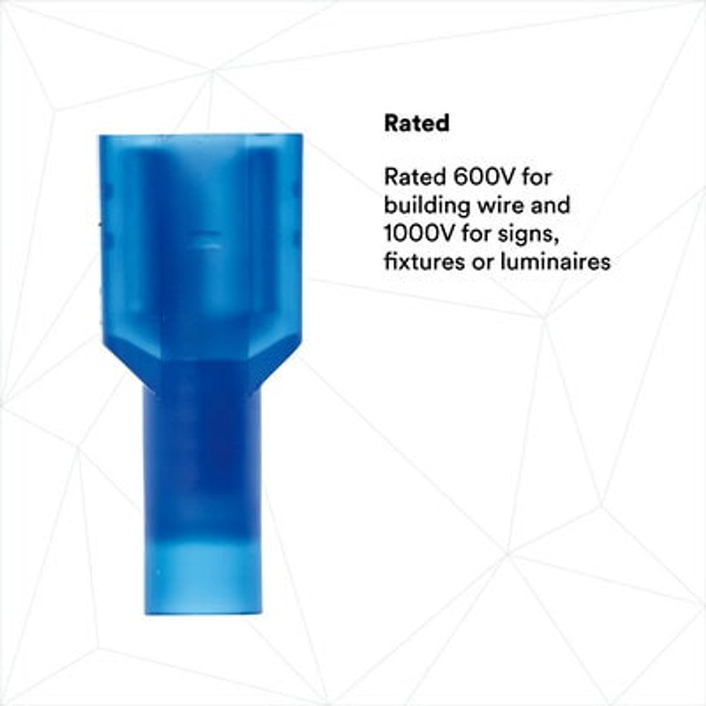 3M Scotchlok Female Disconnect Nylon Insulated, 100/bottle,
MNU14-250DFIX, 500/Case