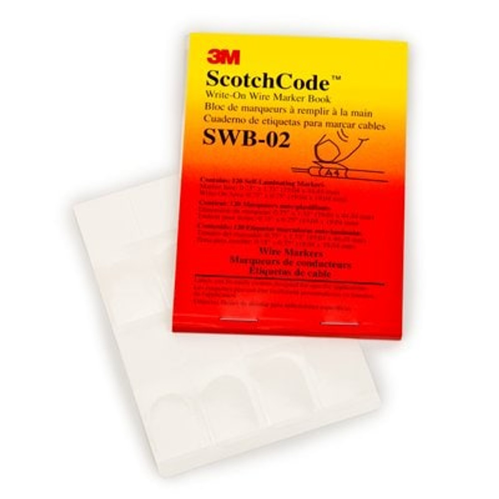 3M Scotchcode Write-On Wire Marker Book SWB-02