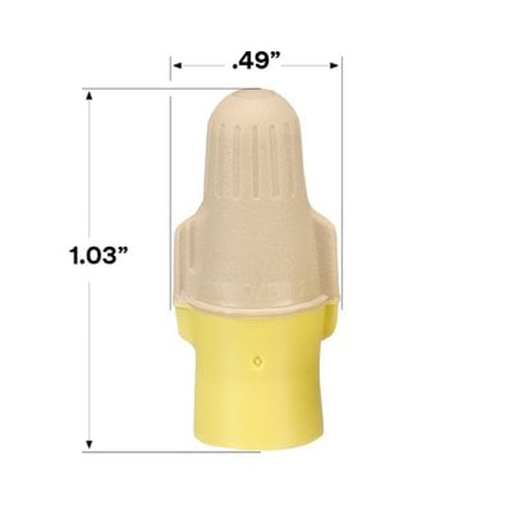 3M Performance Plus Wire Connector T/Y+Pouch, 100/Pouch, 10 Pouches/Case