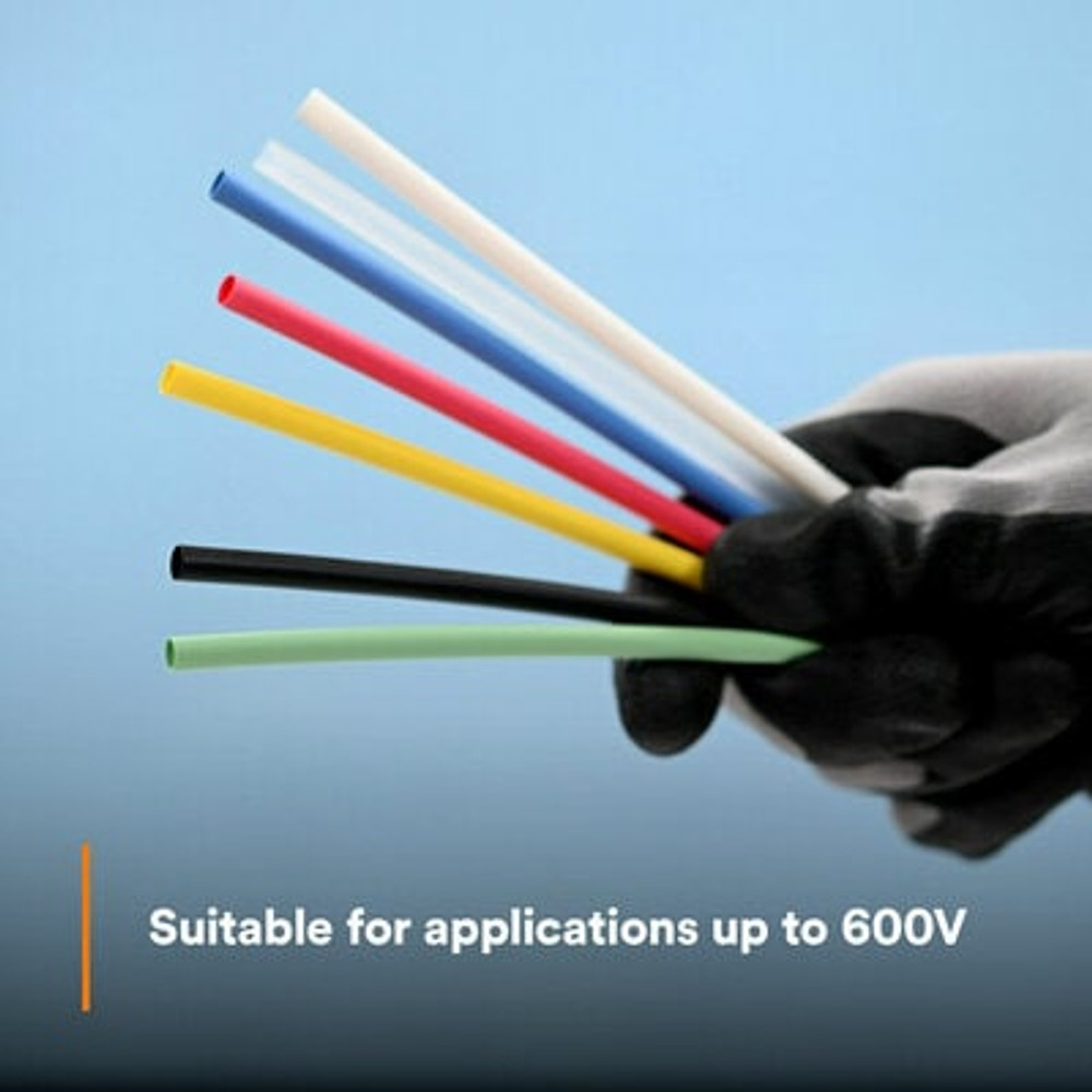3M Heat Shrink Tubing Assortment Pack FP-301-3/8-Assort: 6 in length
pieces, 2 each of 7 colors, 10/case