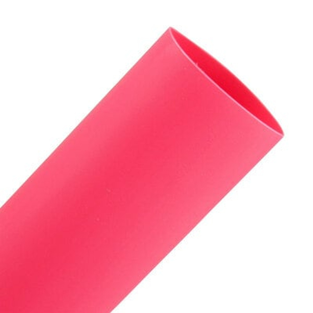 3M Heat Shrink Thin-Wall Flexible Polyolefin Tubing FP-301, Red, 1 in x 48 in (25.4 mm x 1219.2 mm)