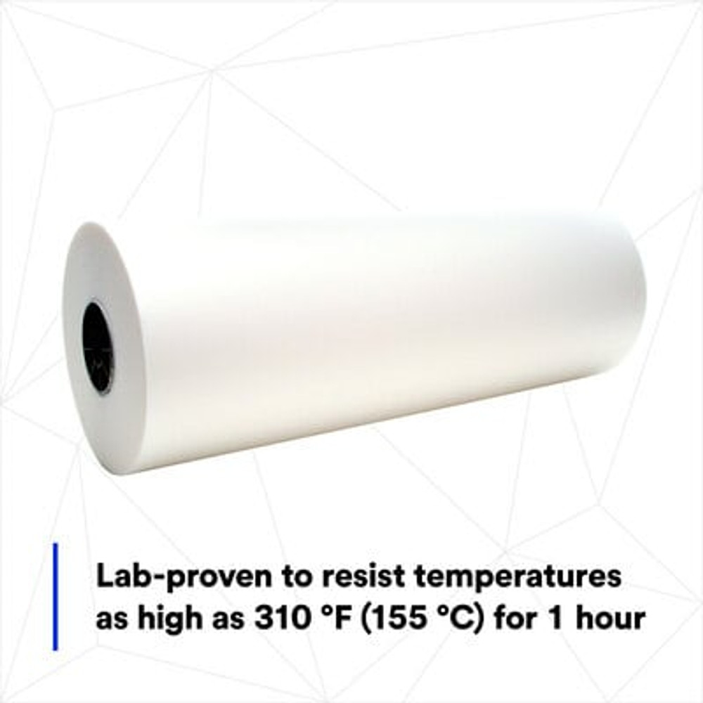 3M High Temperature Paint Masking Film 7300, Translucent, 24 in x 1500
ft, 3.4 mil, 1/Case