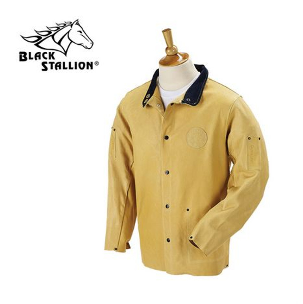 Black Stallion DURALITE Grain Pigskin LEATHER PREMIUM 30 inch WELDING Coat 2XL