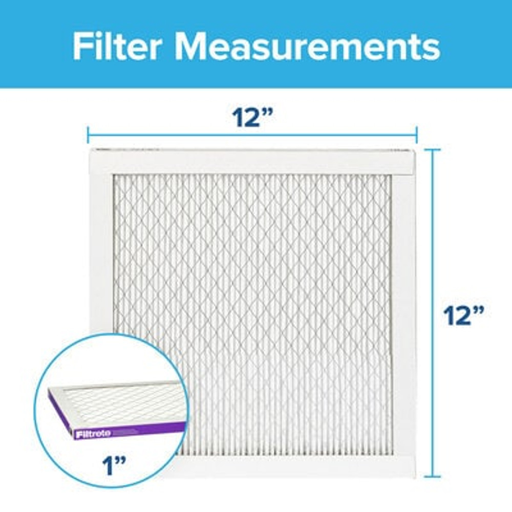 Filtrete Ultra Allergen Reduction Filter UR10-2PK-1E, 12 in x 12 in x 1 in (30.4 cm x 30.4 cm x 2.5 cm)