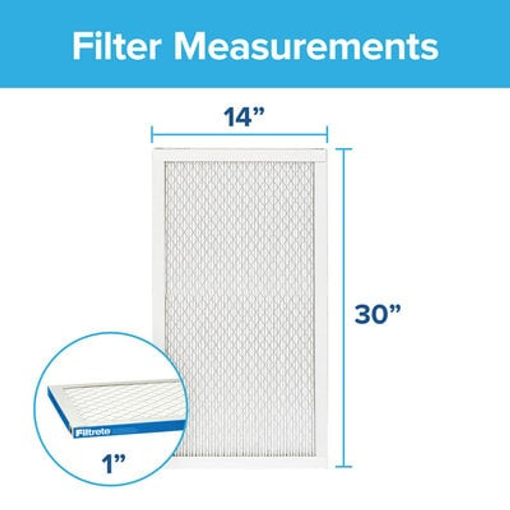 Filtrete™ Ultimate Allergen Reduction Filter UT24-2PK-1E, 14 in x 30 in x 1 in(35.5 cm x 76.2 cm x 2.5 cm)
