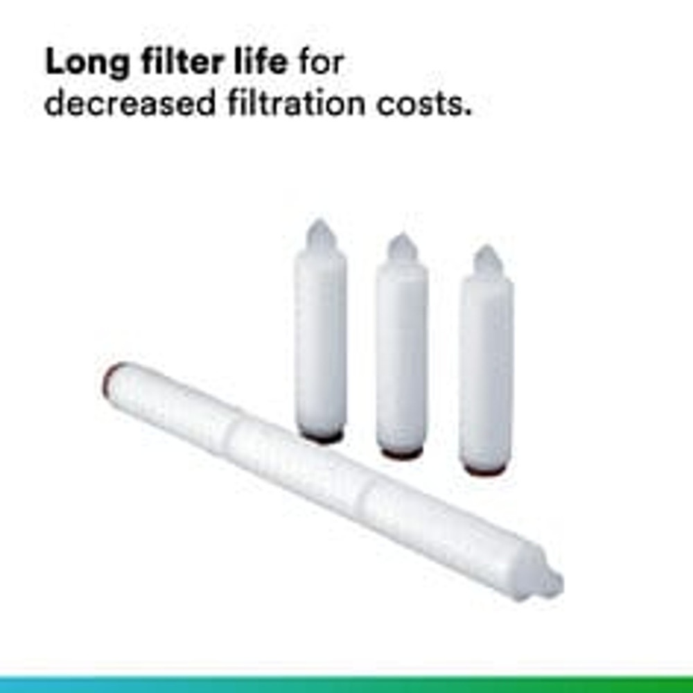 3M Life ASSURE BA Series Filter Cartridge, BA045A03BA, 30 in, 0.45 um,226/Spear, Silicone, 6/case 1888 Industrial 3M Products & Supplies