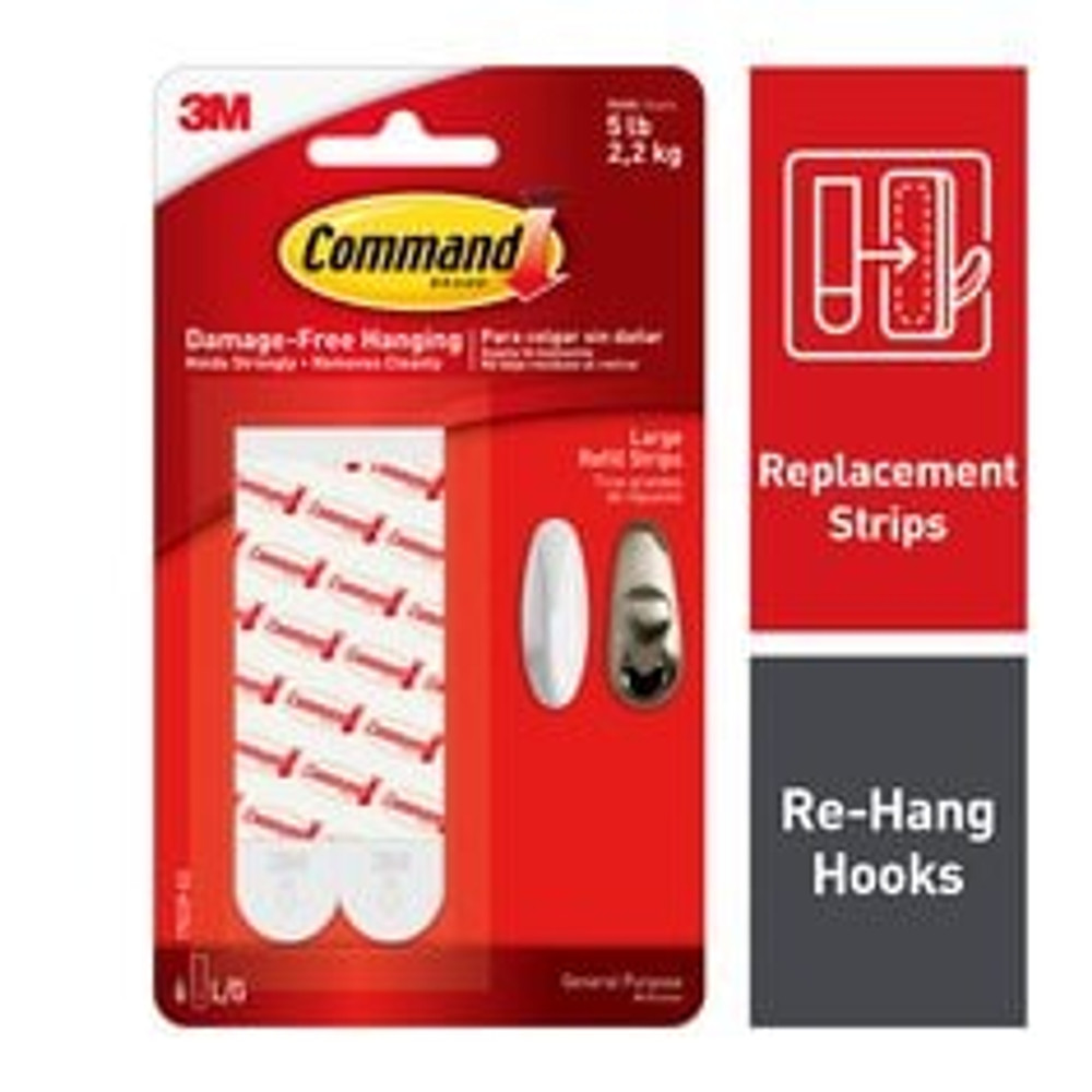 Command Large Refill Strips 17023P-ES 85126 Industrial 3M Products & Supplies | White