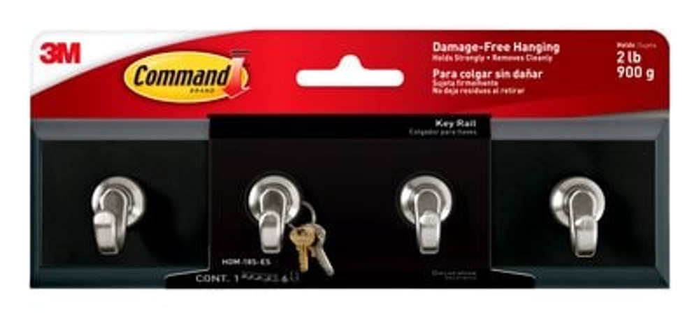 Command Slate Key Rail, HOM-18S-ES, 1 Rail, 6 Strips