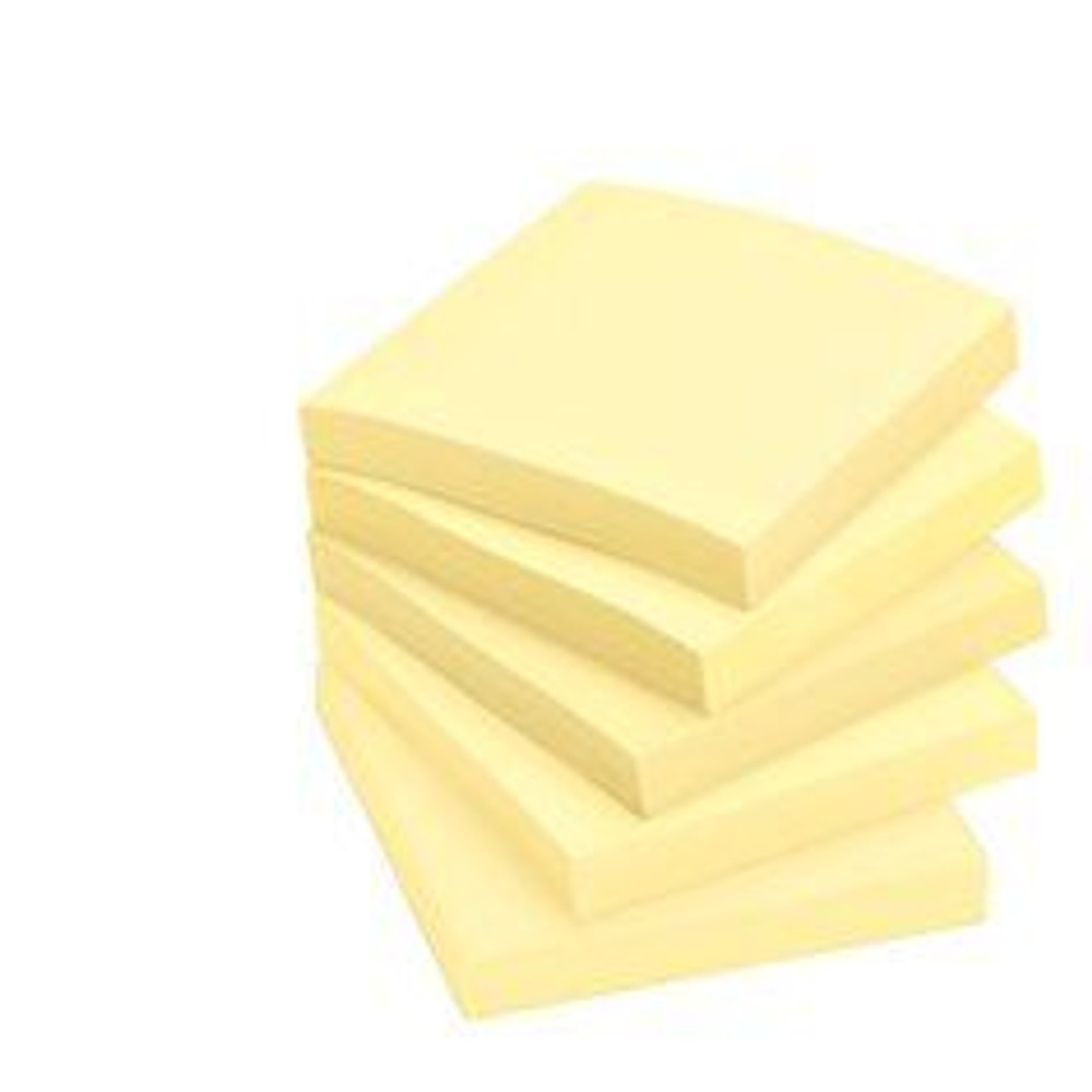 Post-it Notes 654, 3 in x 3 in, (7.62 cm x 7.62 cm) Canary Yellow 15577