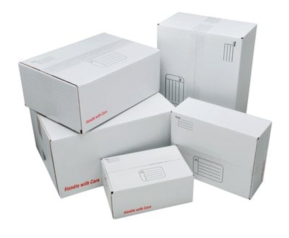 Scotch Mailing Box 8007, 17.25 in x 11.25 in x 6 in, White 85915