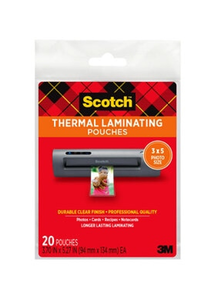 TP5902-20 Scotch Thermal Pouches up to 3.70 in x 5.27 in