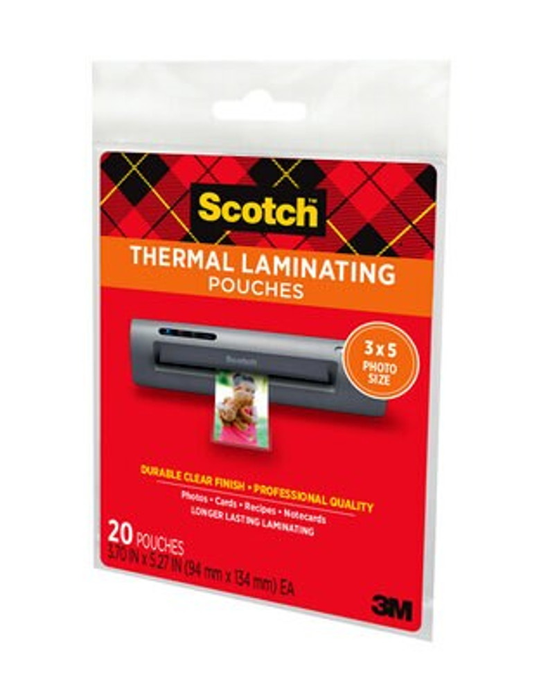 Scotch Thermal Pouches TP5902-20 for items ups to 3.70 in x 5.27 in