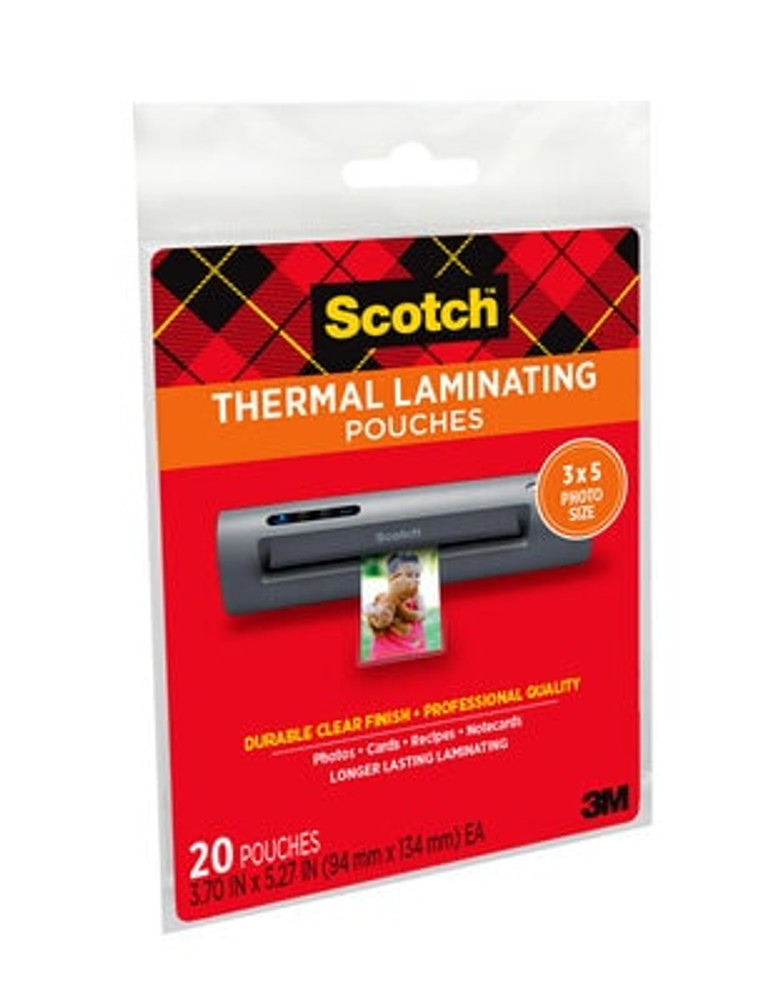 Scotch Thermal Pouches TP5902-20 for items ups to 3.70 in x 5.27 in