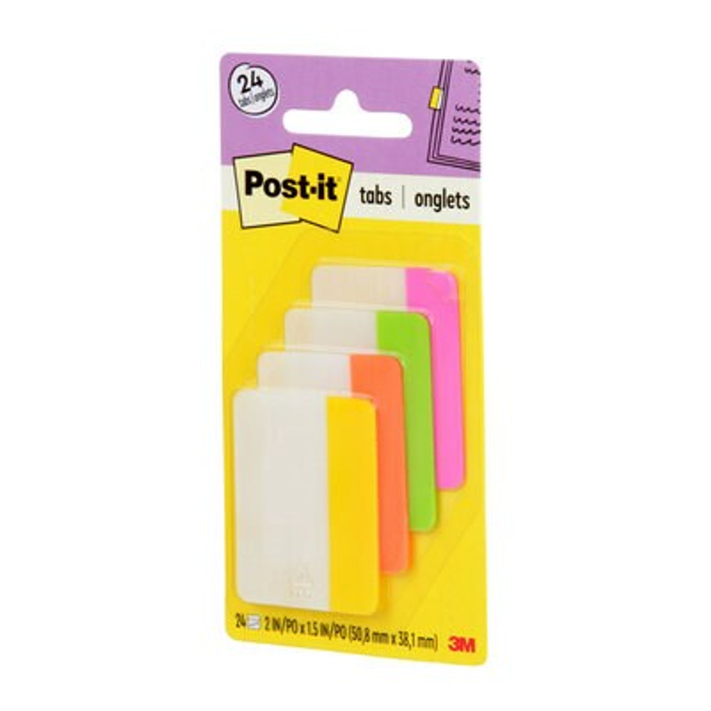 Post-it Dividing Tabs 686-PLOY, 2 in. x 1.5 in. (50.8 mm x 38 mm)
