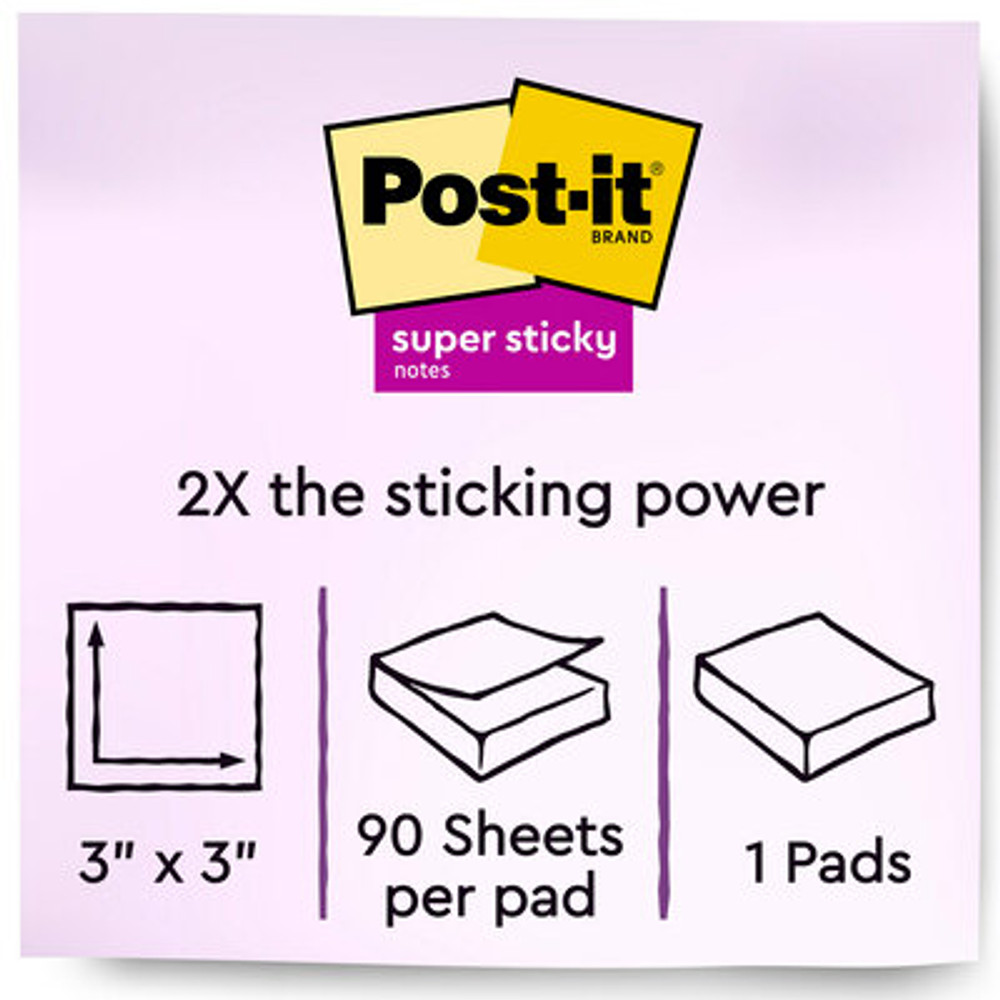 Post-it Super Sticky Notes 654-SSMPDQ
