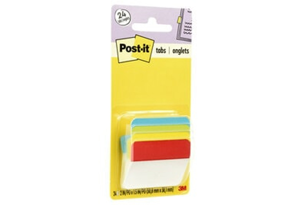 Post-it Filing Angle Tabs 686A-ALYR, 2 in. x 1.5 in. (50,8 mm x 38.1
mm)