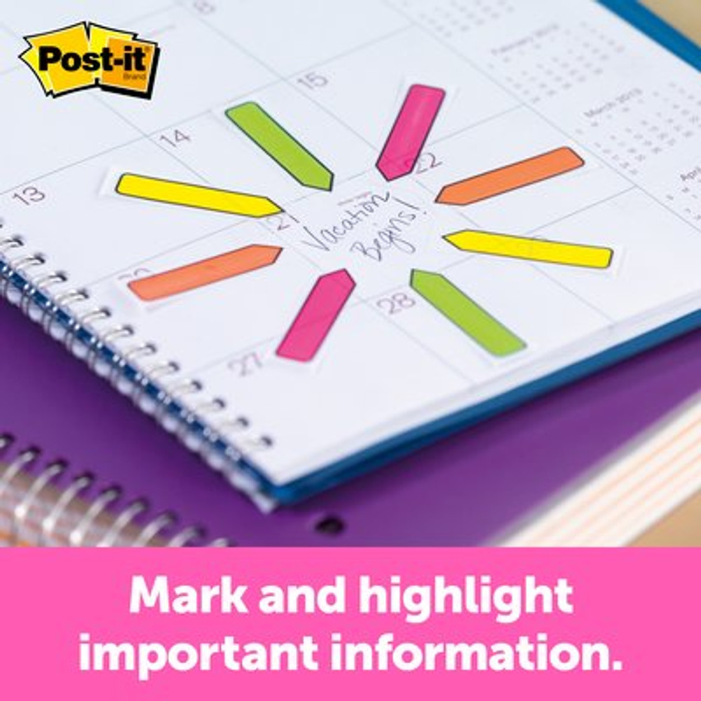 Post-it Arrow Flags 684-ARR4 .47 in. x 1.7 in. Assorted Brights