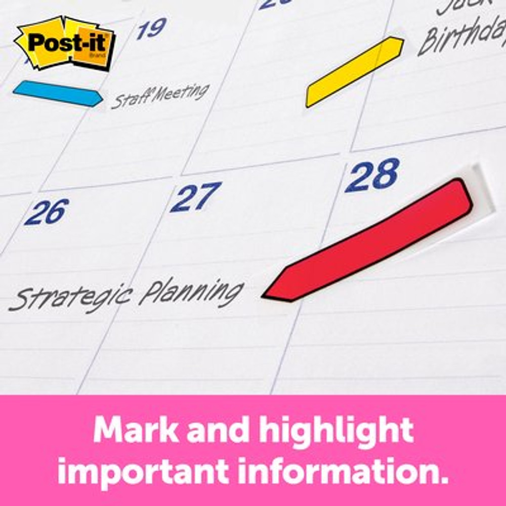 Post-it Arrow Flags 684-ARR3, .47 in. x 1.7 in. Assorted