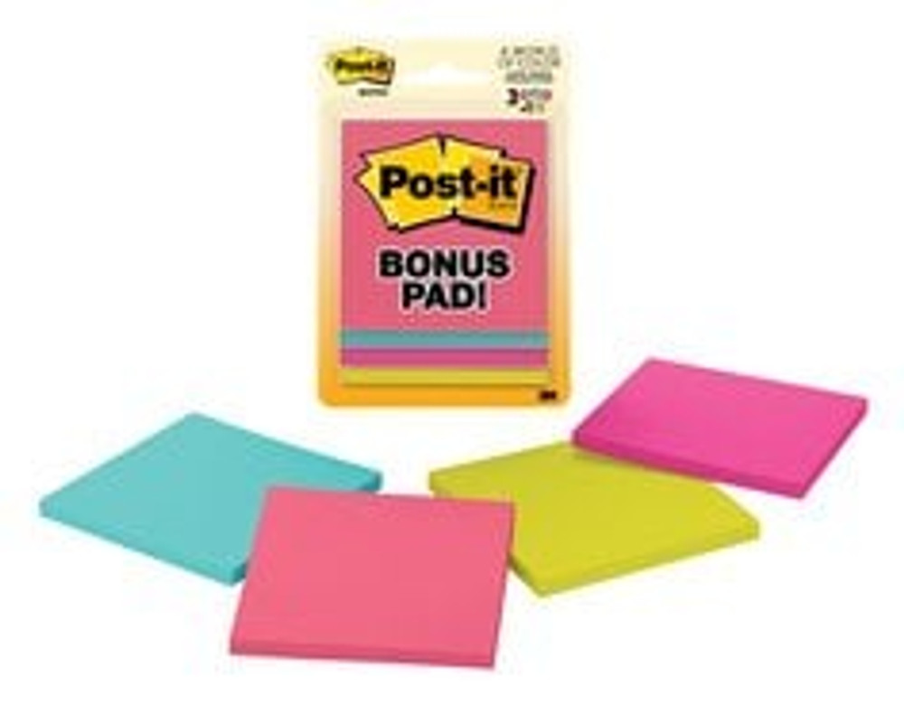 Post-it Notes 6301-B, 3 in x 3 in (76 mm x 76 mm), Jaipur Collection 76070