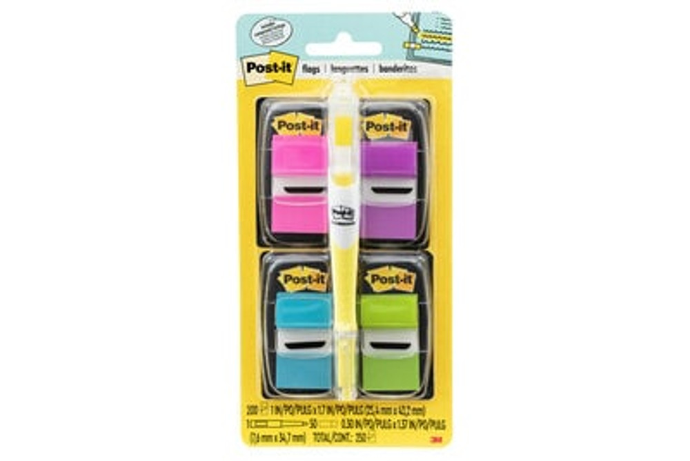 Post-it® Flags, 680-PPBGVA, 1 in x 1.71 in (25,4 mm x 43,2 mm)