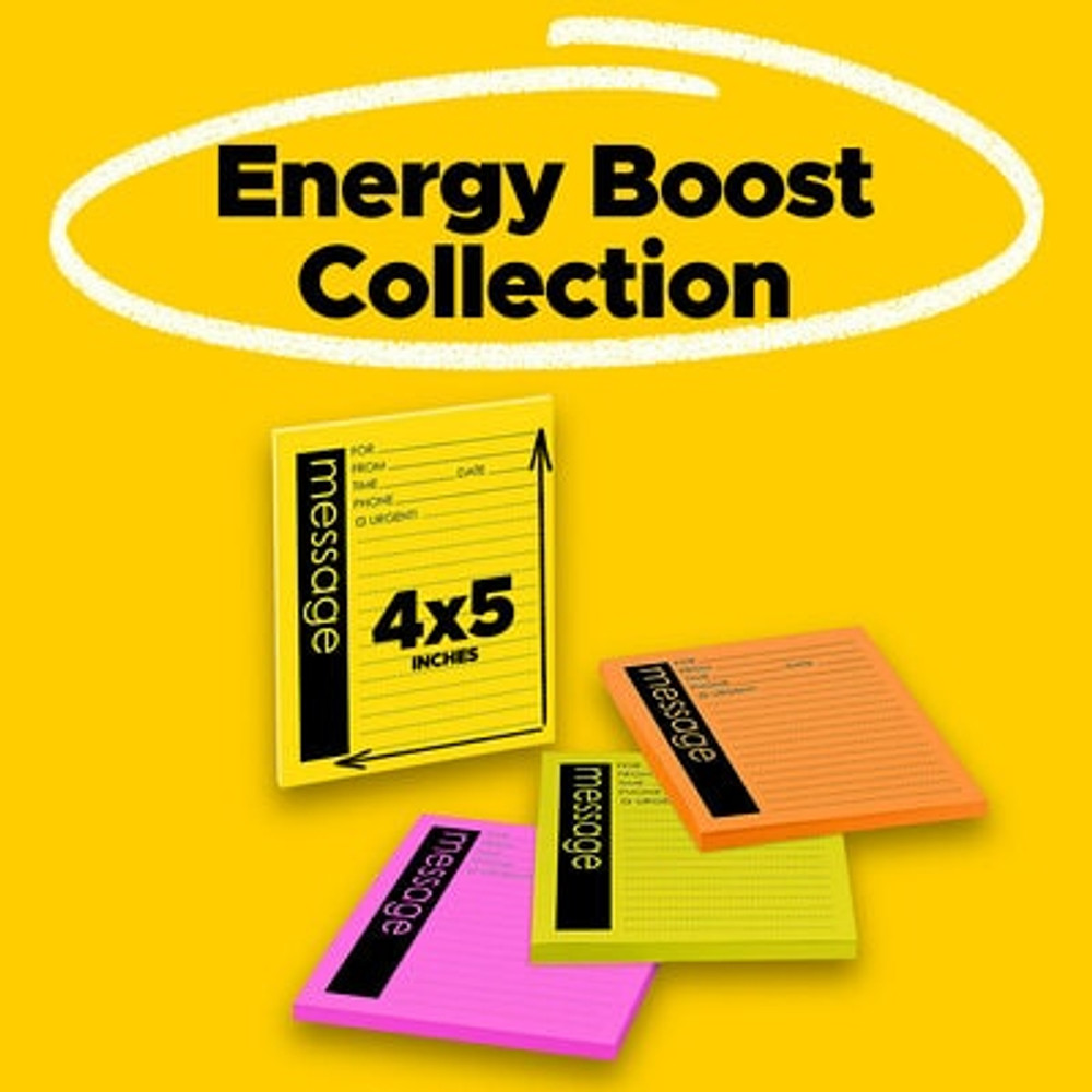 Post-it Printed Notes 7679-4-SS, 4 in x 5 in, Assorted Bright Colors,
Lined, 4 Pads/Pack
