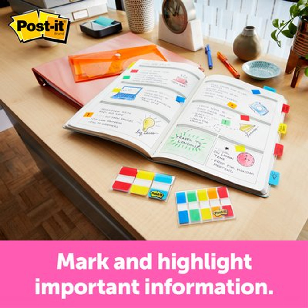 Post-it Flags, 680-HVRD, 1 in. x 1.7 in. 24/case