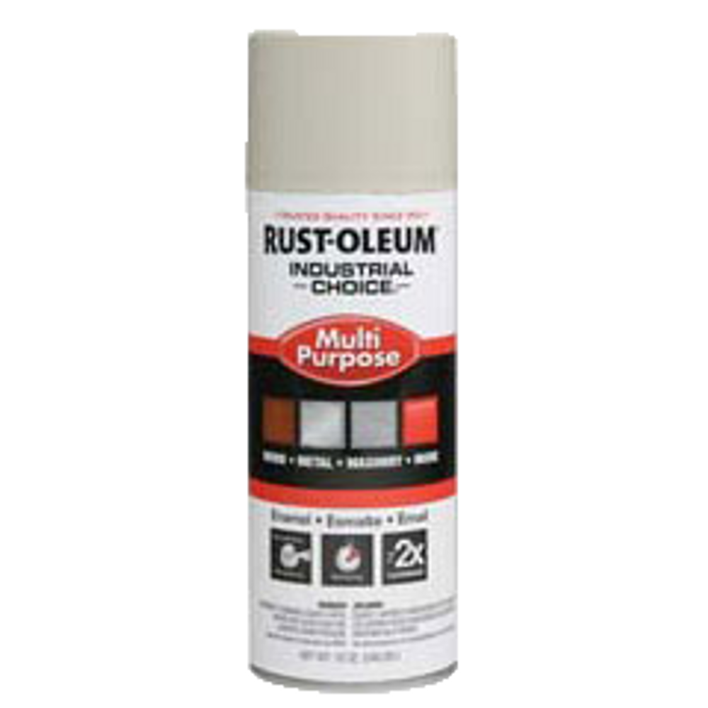 Industrial Choice 1600 System Multi-Purpose Enamel Sprays 214645 Rust-Oleum | Light Gray