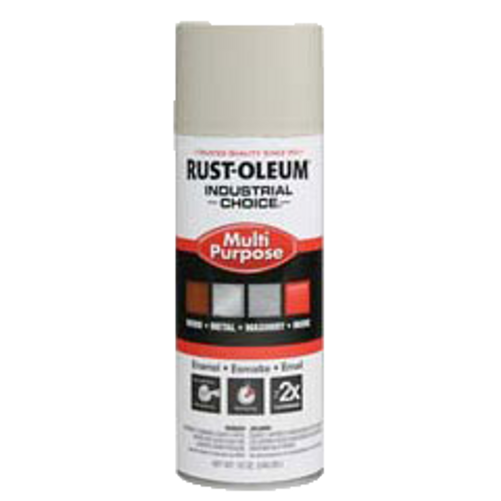 Industrial Choice 1600 System Multi-Purpose Enamel Sprays 214647 Rust-Oleum | Light Gray