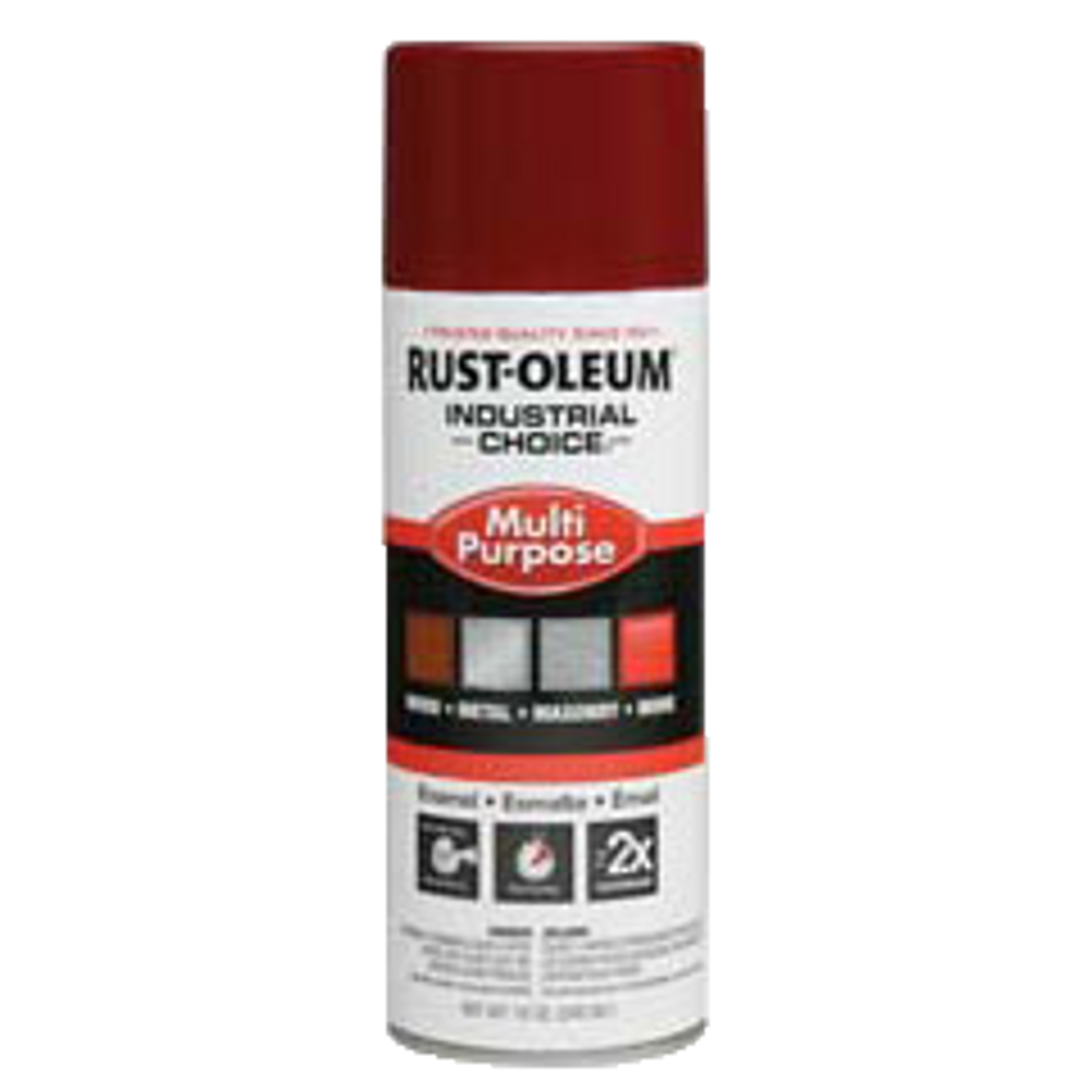 Industrial Choice 1600 System Multi-Purpose Enamel Sprays 1664830 Rust-Oleum | Cherry Red