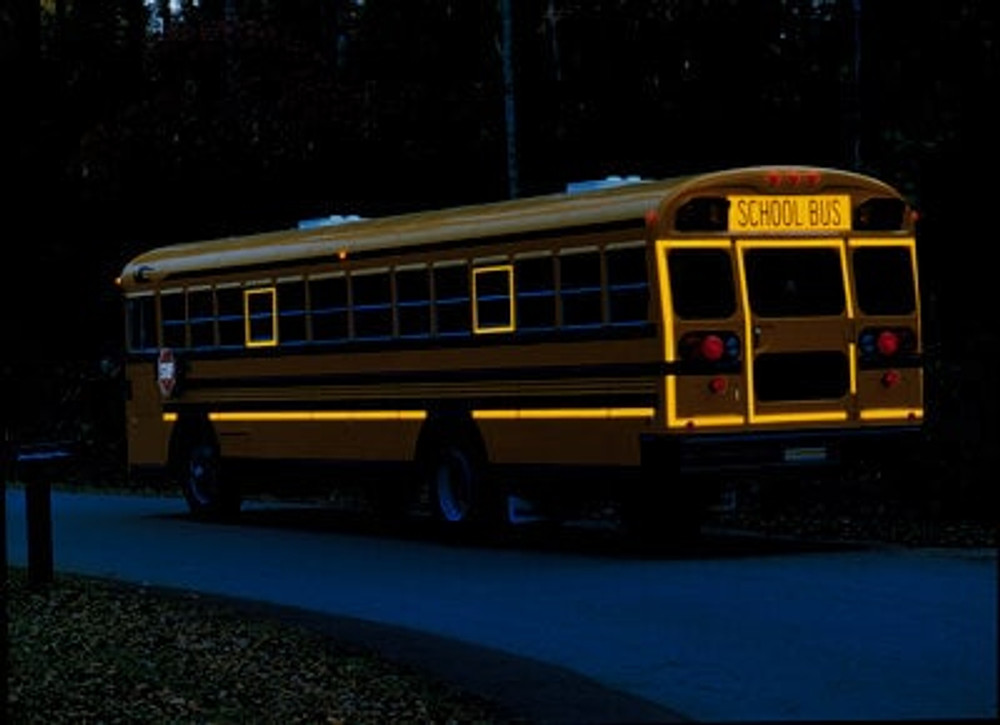 3M Diamond Grade Flexible Prismatic School Bus Markings Series973-71NL, Yellow, 1 in X 50 yd 22484