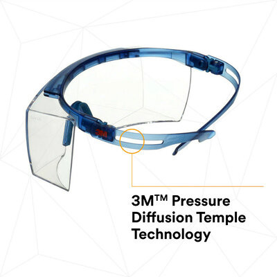 3M SecureFit 3700 Series SF3701AS-BLU 27897 | Eye Protection