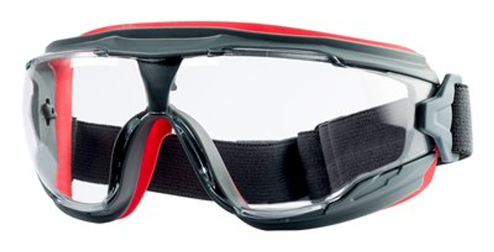 3M Anti-Fog Goggle with Scotchgard Protector 47212H1-VDC, Gray/Red,Clear Lens, 5/cs 27962