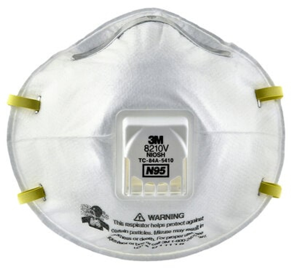 3M Particulate Respirator 8210V, N95 80 EA/Case 49711