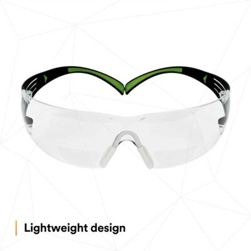 3M SecureFit Protective Eyewear SF420AF, Clear Lens, +2.0 Diopter, 20EA/Case 66513
