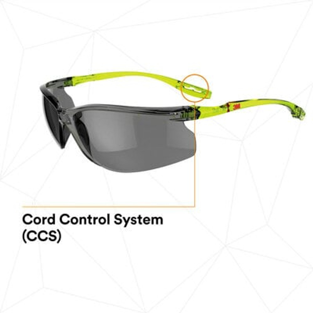3M Solus CCS Series, SCCS02SGAF-GRN, Scotchgard Anti-Fog Coating, Gray AF-AS lens, 20ea/cs
