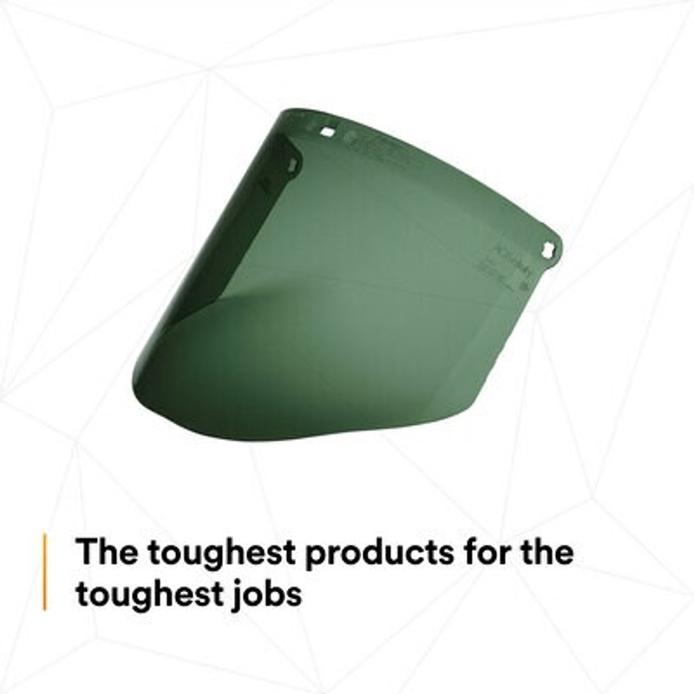 3M Polycarbonate Medium Green Faceshield Window WCP96B 82601-00000 10
EA/Case