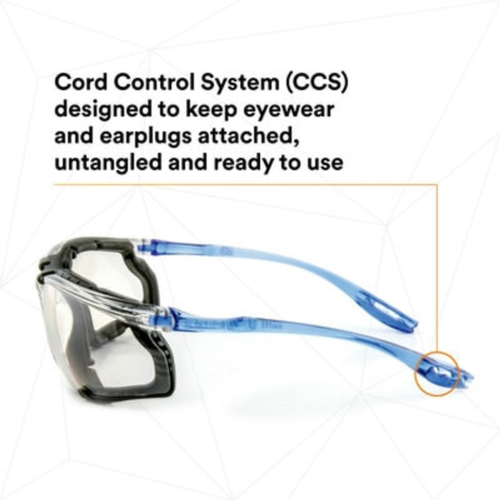 3M Virtua CCS Protective Eyewear 11874-00000-20, with Foam Gasket, I/O
Mir Anti-Fog Lens, 20 EA/Case