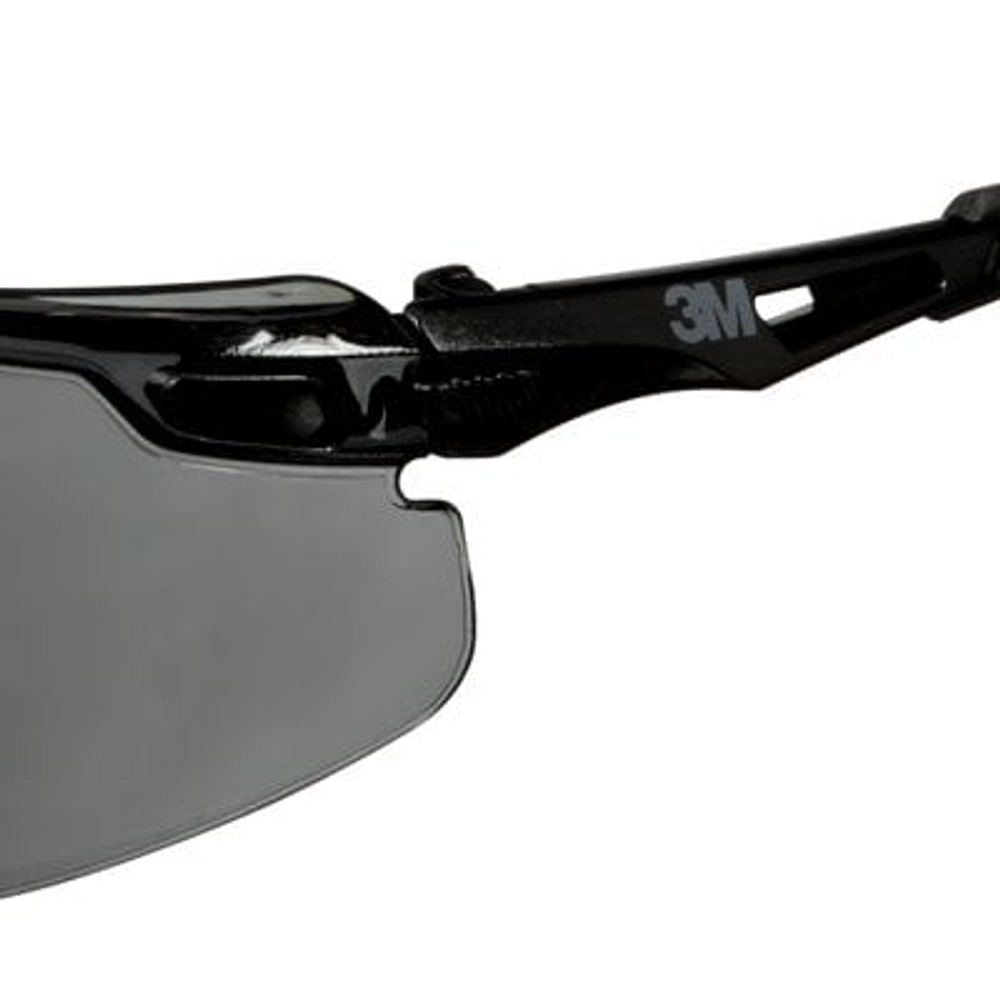 3M Solus 1000 Series, S1502SGAF, Black Temples, Scotchgard Anti-Fog Coating, Gray AF-AS lens, 20 ea/Case