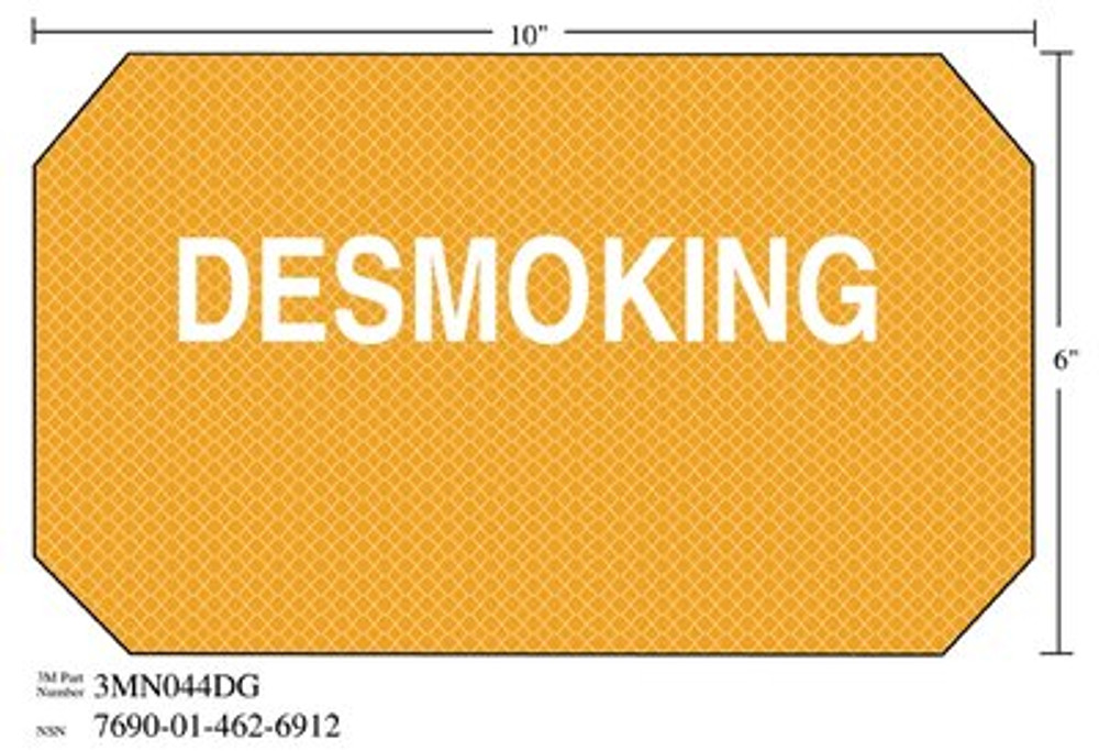 3M Diamond Grade Damage Control Sign DESMOKING